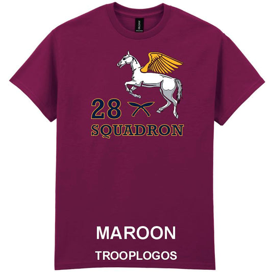 28 Sqn RAF Pegasus Printed Cotton T-shirt