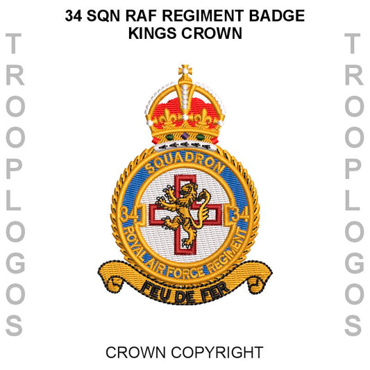 34 Sqn RAF Regiment Cotton T-shirt