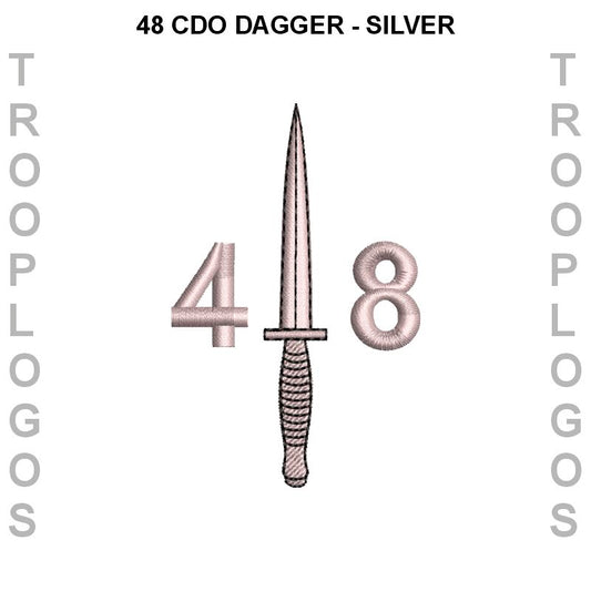 48 Cdo Dagger Silver