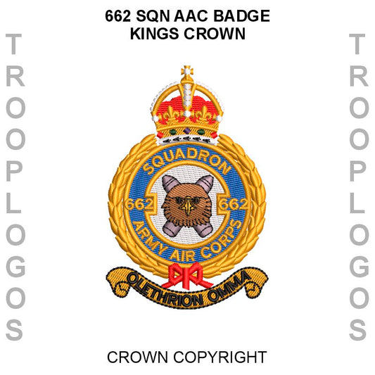 662 Sqn AAC Badge Kings Crown