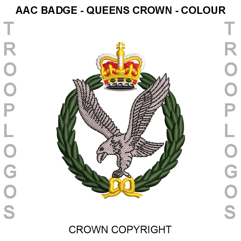 Army Air Corps Badge Queens Crown