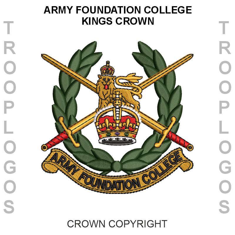 Army Foundation College Badge Kings Crown