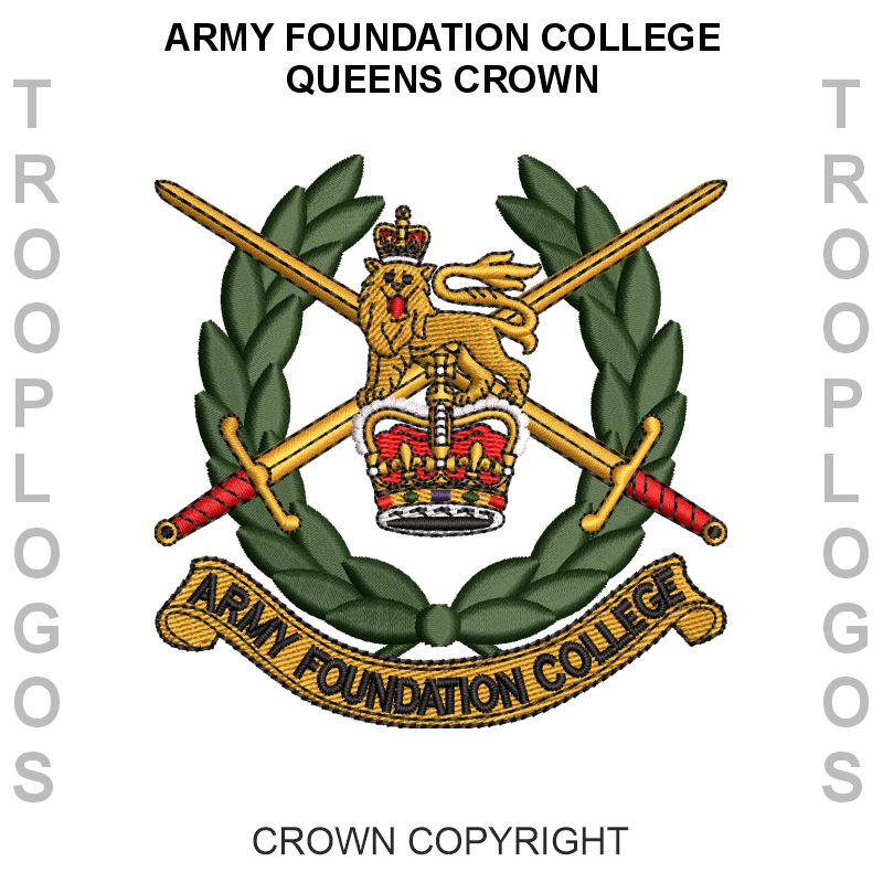 Army Foundation College Badge Queens Crown
