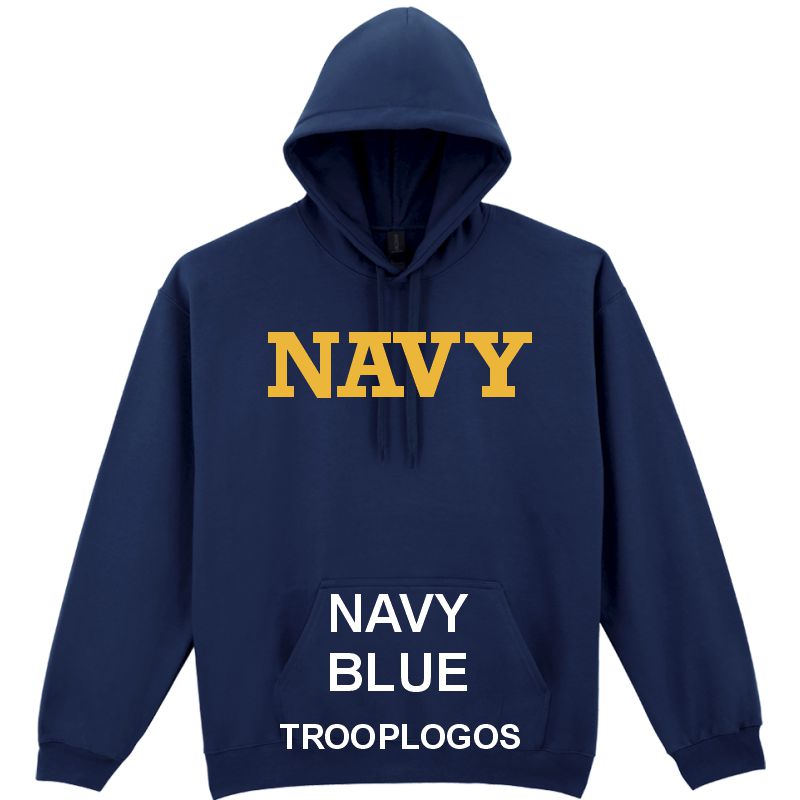 NAVY Printed Hoodie