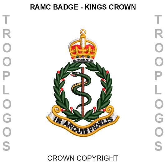 RAMC Badge Kings Crown