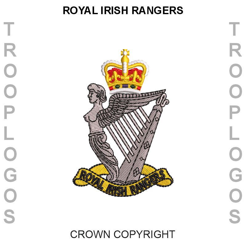 Royal Irish Rangers Embroidered Badge