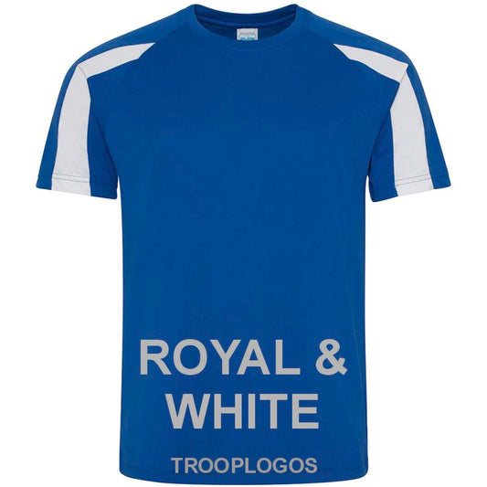 Plain Sports Wicking Contrast T-shirt