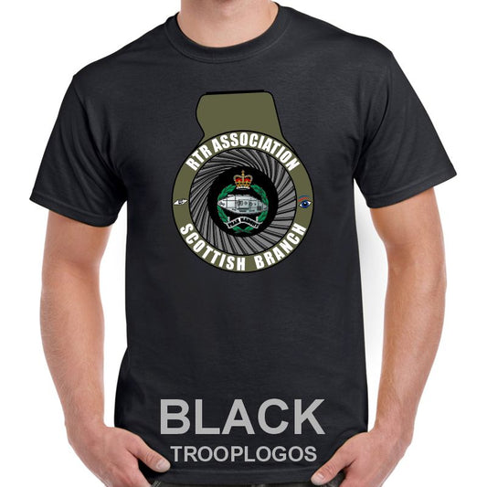 RTR Association Scottish Branch Barrel Printed Cotton T-shirt