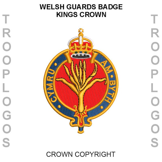 Welsh Guards Badge Kings Crown