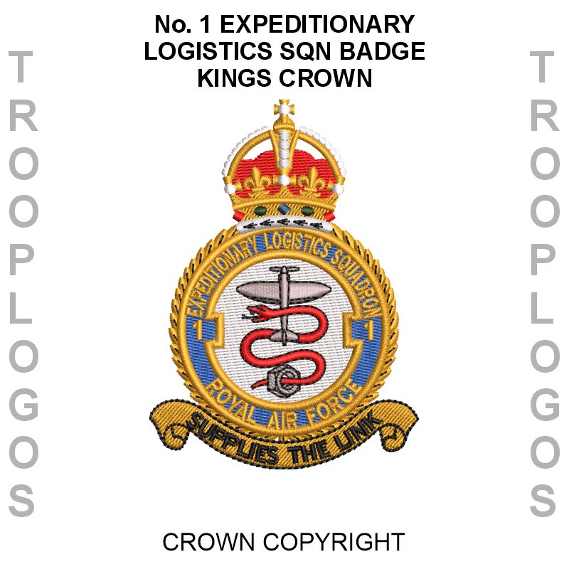 1 Exepditionary Logistics Sqn Badge Kings Crown