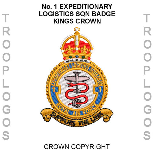 1 Exepditionary Logistics Sqn Badge Kings Crown