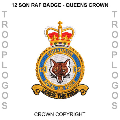 12 Squadron RAF Fleece Jacket