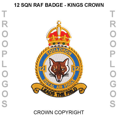12 Squadron RAF Fleece Jacket