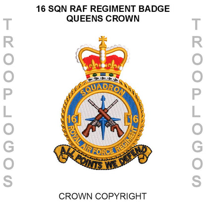 16 Sqn RAF Regiment Cotton T-shirt