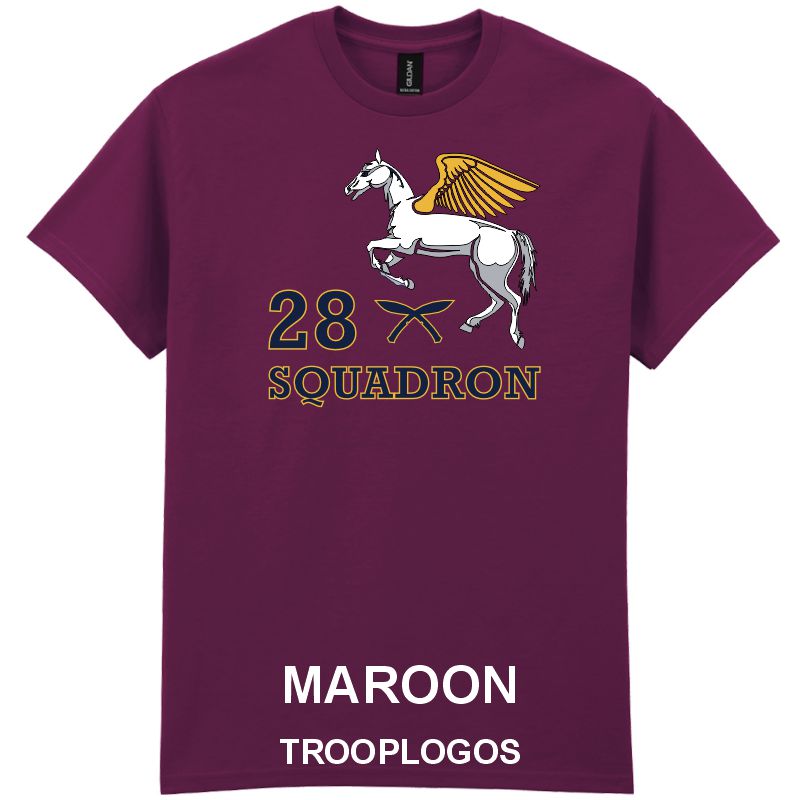 28 Sqn RAF Pegasus Printed Cotton T-shirt