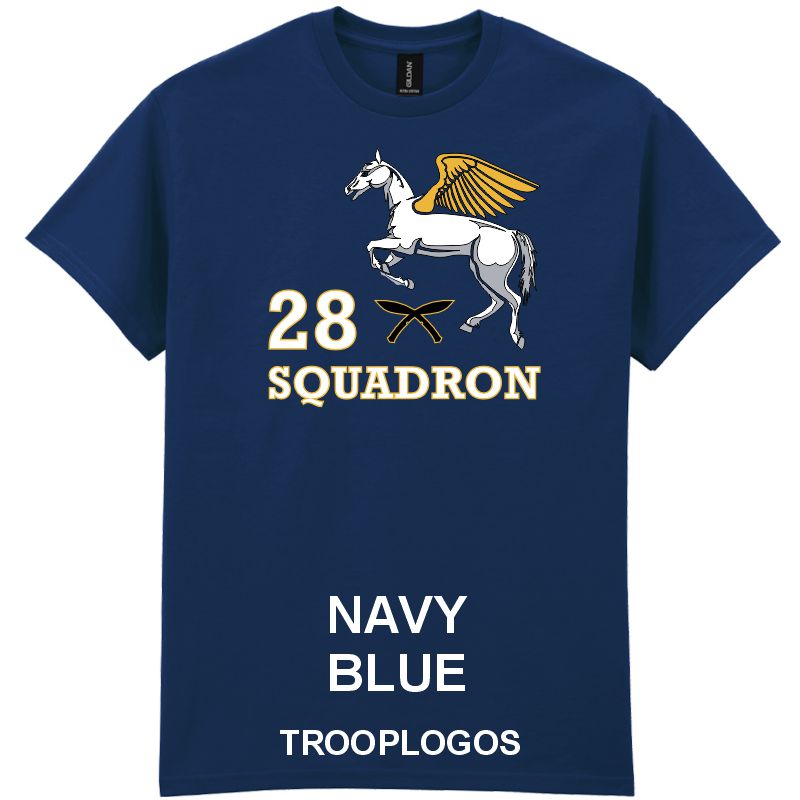 28 Sqn RAF Pegasus Printed Cotton T-shirt