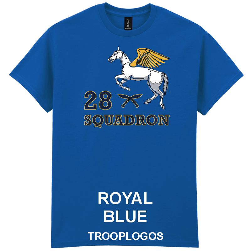 28 Sqn RAF Pegasus Printed Cotton T-shirt
