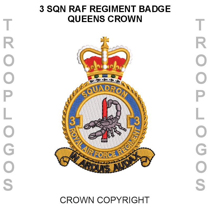 3 Sqn RAF Regiment Cotton T-shirt