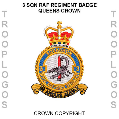 3 Sqn RAF Regiment Cotton T-shirt