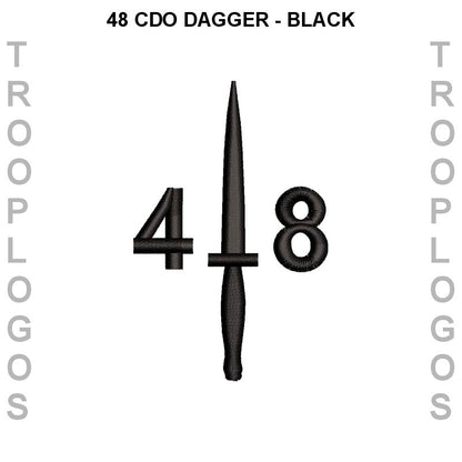 48 Cdo Dagger Black