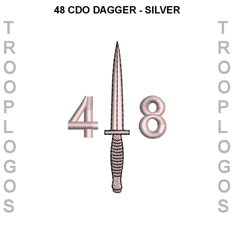 48 Cdo Dagger Silver