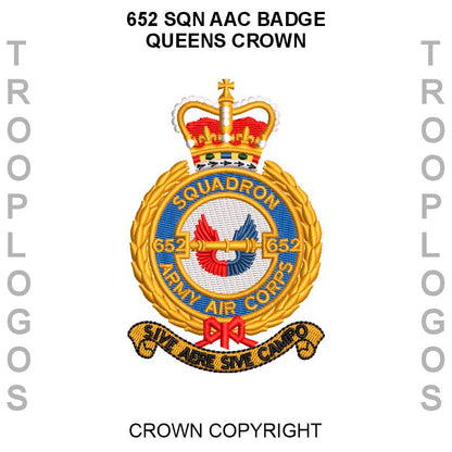 652 Sqn AAC Badge Queens Crown
