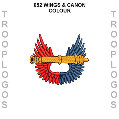 652 Sqn AAC Wings and Canon