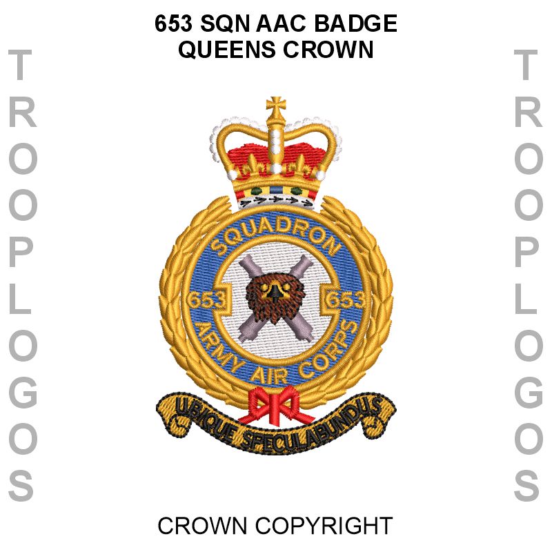 653 Sqn AAC Badge Queens Crown