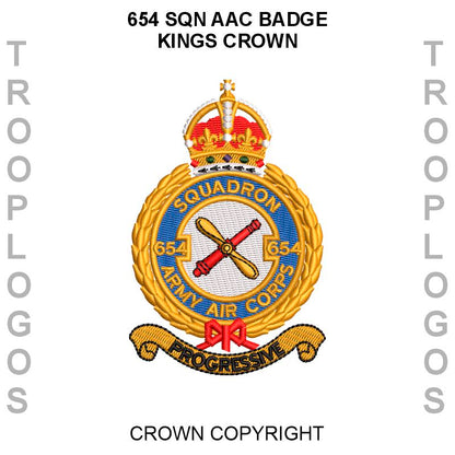 654 Sqn AAC Badge Kings Crown