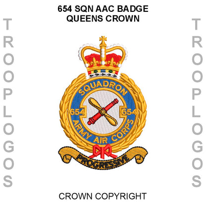 654 Sqn AAC Badge Queens Crown