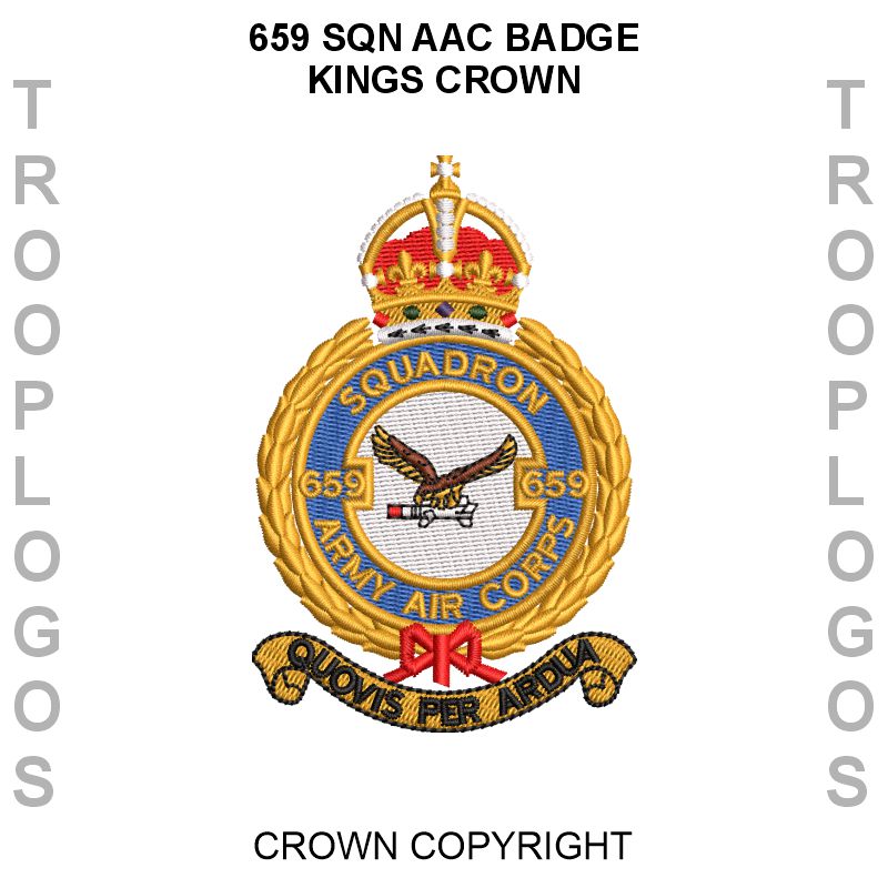 659 Sqn AAC Badge Kings Crown