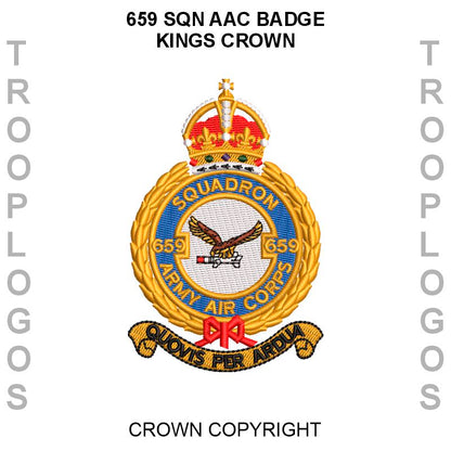 659 Sqn AAC Badge Kings Crown