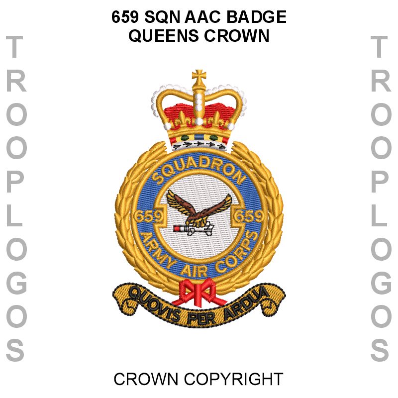 659 Sqn AAC Badge Queens Crown