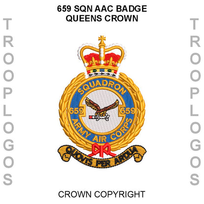 659 Sqn AAC Badge Queens Crown