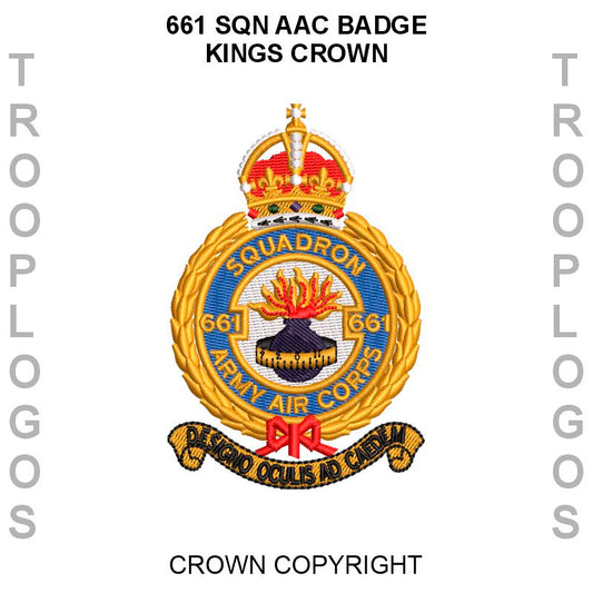 661 Sqn AAC Badge Kings Crown