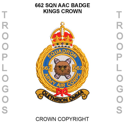 662 Sqn AAC Badge Kings Crown