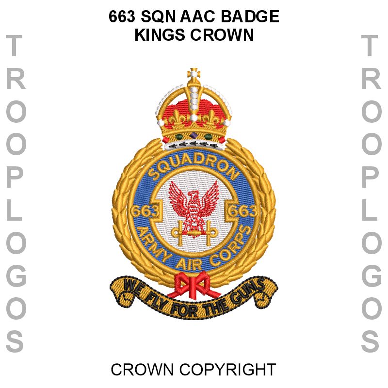 663 Sqn AAC Badge Kings Crown
