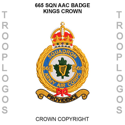 665 Sqn AAC Badge Kings Crown