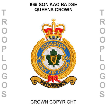 665 Sqn AAC Badge Queens Crown