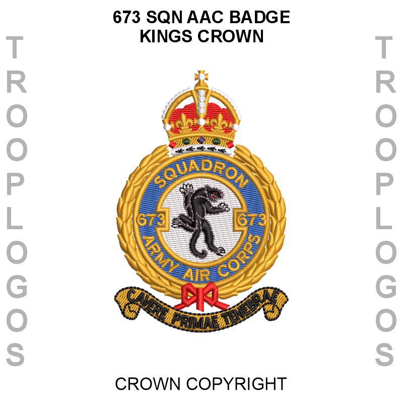 673 Sqn AAC badge Kings Crown