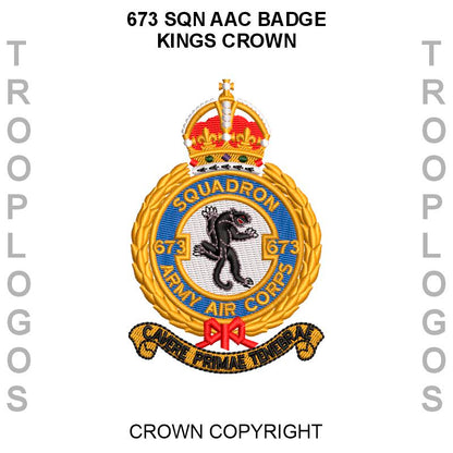 673 Sqn AAC badge Kings Crown