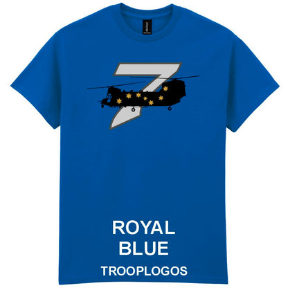 No 7 Sqn Chinook Printed Cotton T-shirt