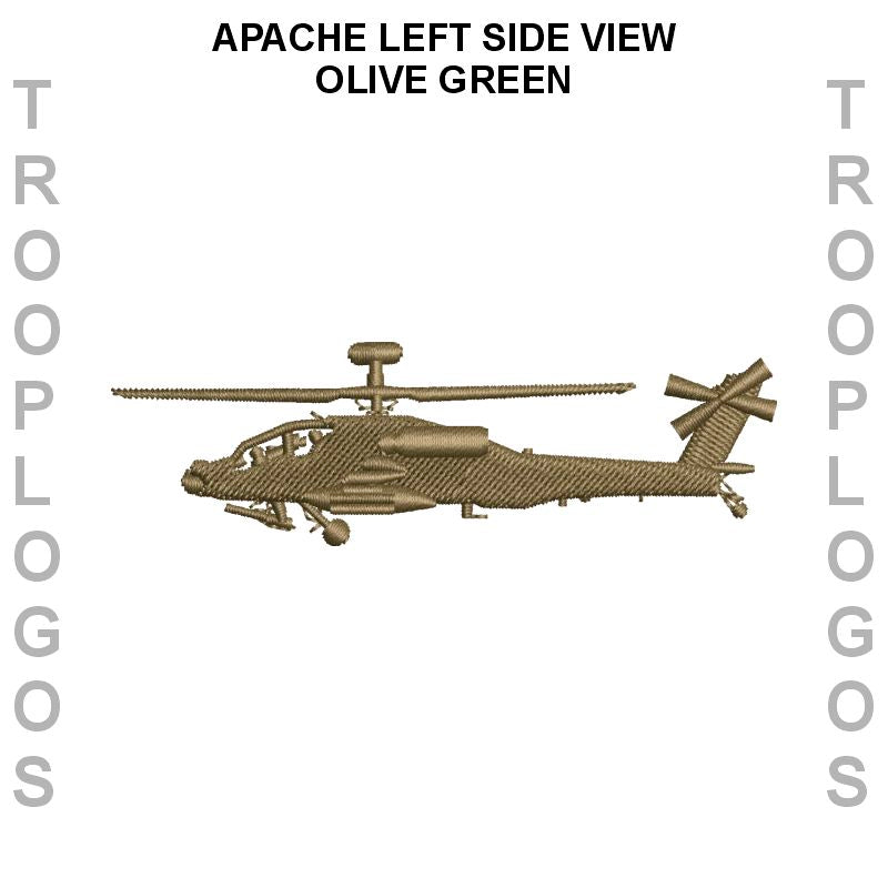 Apache Left Side View Olive Green