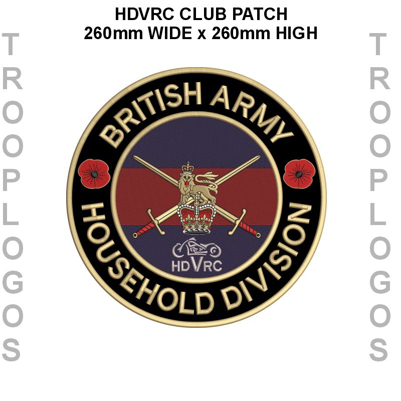HDVRC Large Club Bikers Patch