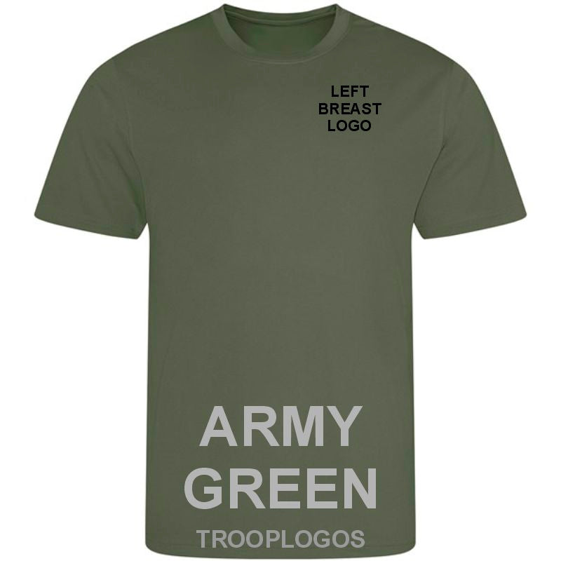 1 Regt RLC Sports T-shirt – Troop Logos