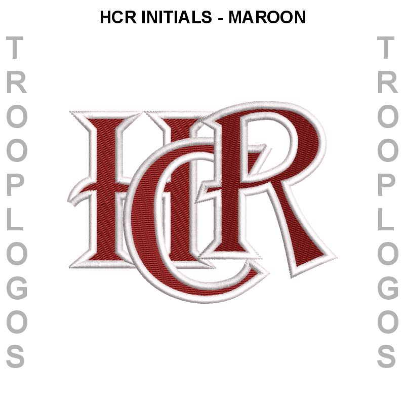 HCR Initials Maroon