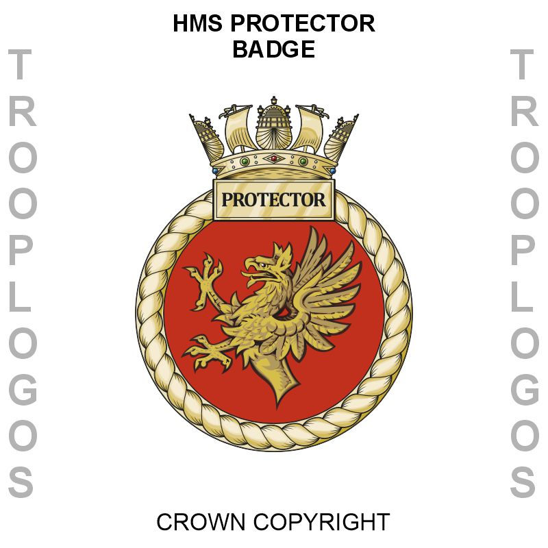 HMS Protector Badge