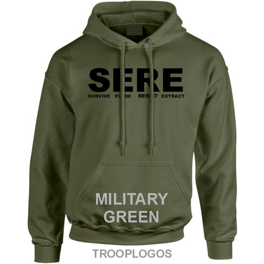 SERE Survive Evade Resist Extract Printed Unisex Hoodie