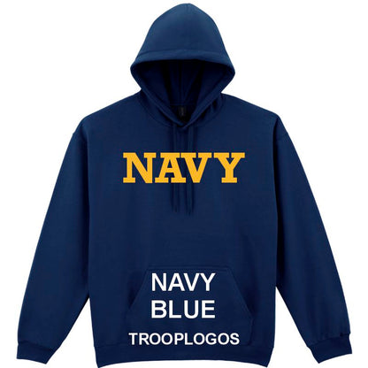 NAVY Printed Hoodie