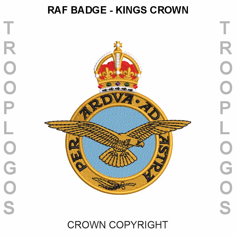 RAF Badge Kings Crown